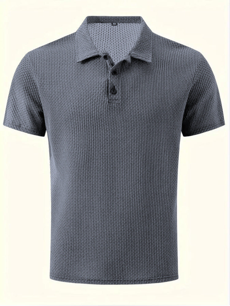 Mens Breathable Ice Silk Polo Shirt