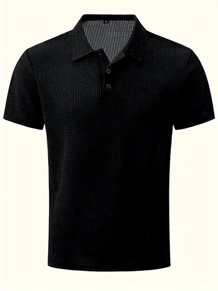 Mens Breathable Ice Silk Polo Shirt