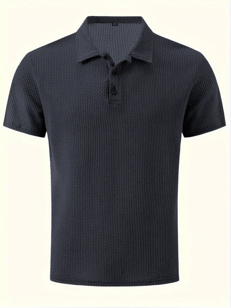 Mens Breathable Ice Silk Polo Shirt