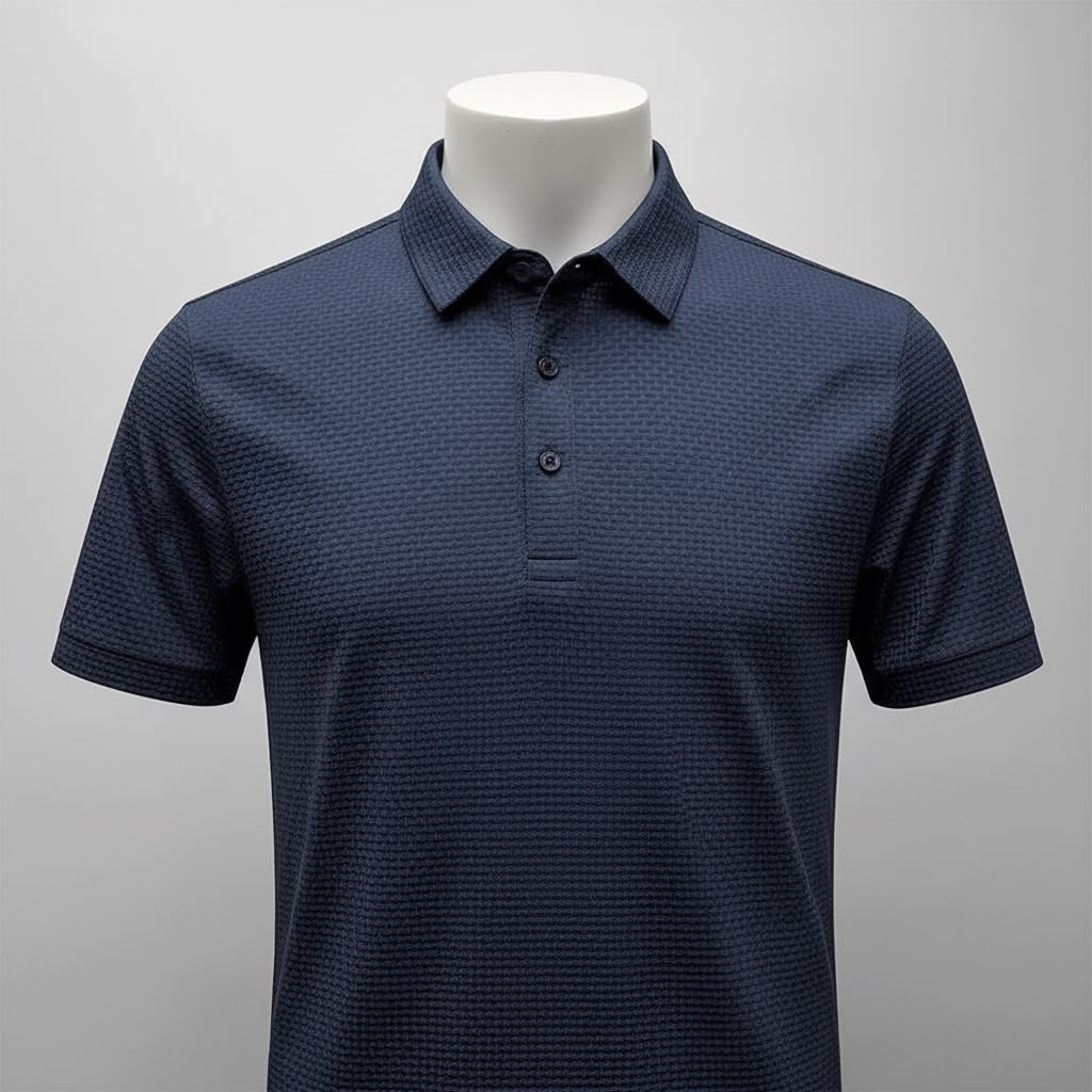 Mens Breathable Ice Silk Polo Shirt