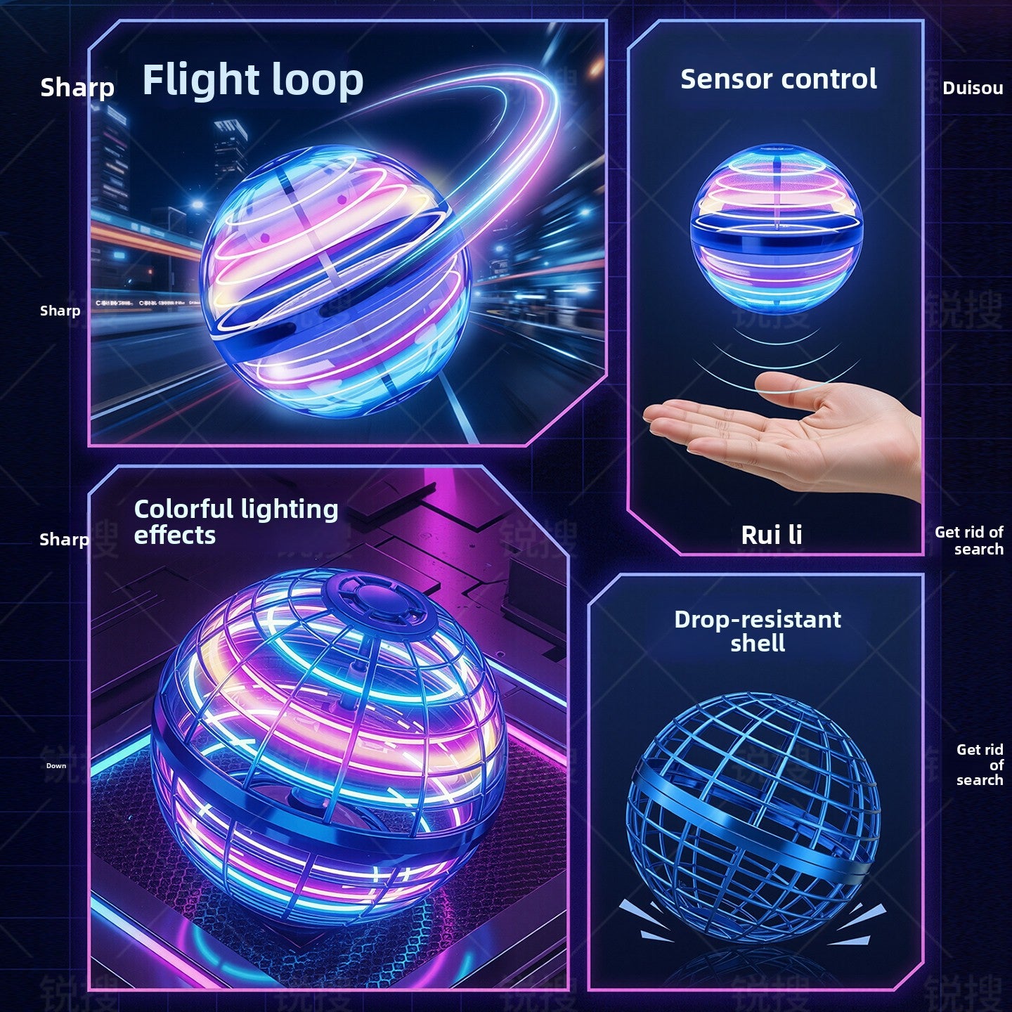 Bola Voladora Interactiva con Sensor Inteligente y Levitación