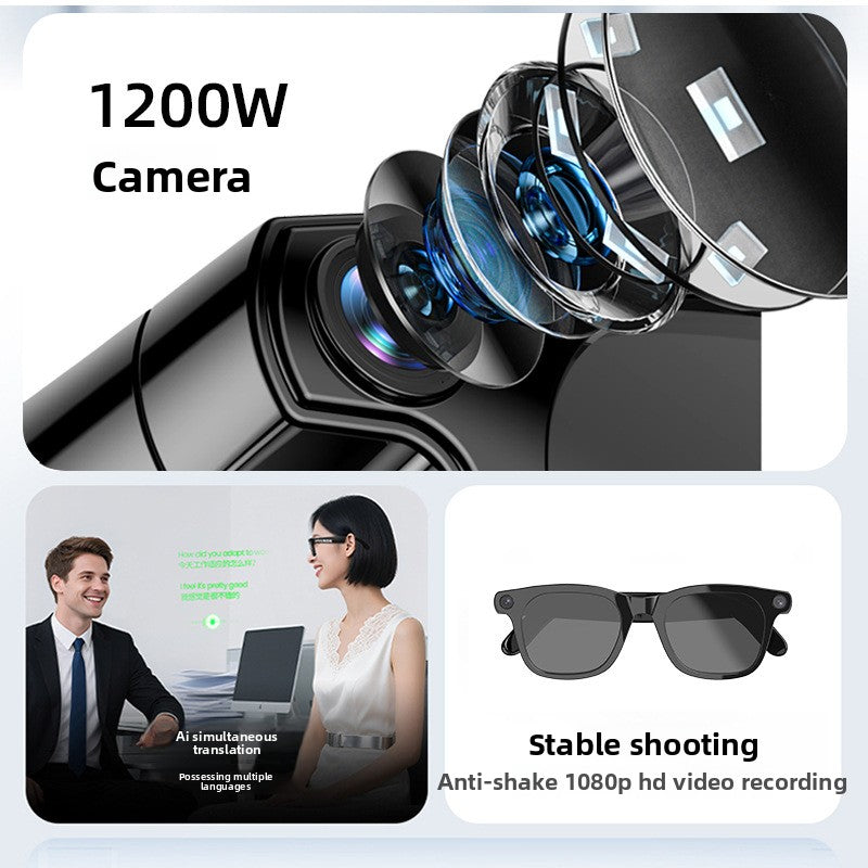 AI intelligent translation Bluetooth glasses
