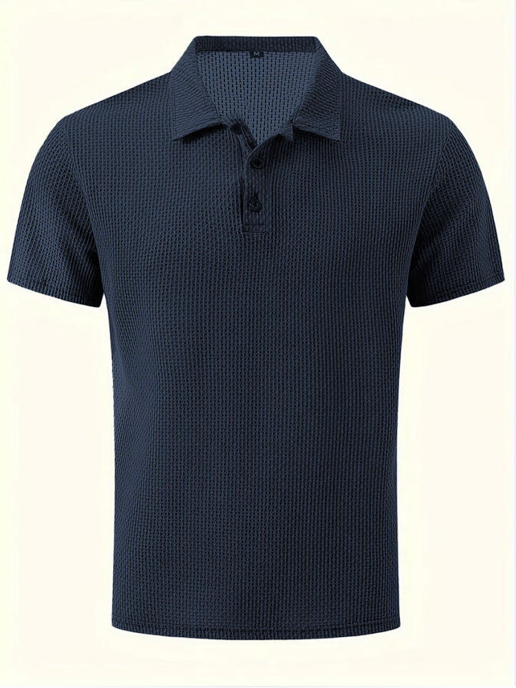 Mens Breathable Ice Silk Polo Shirt