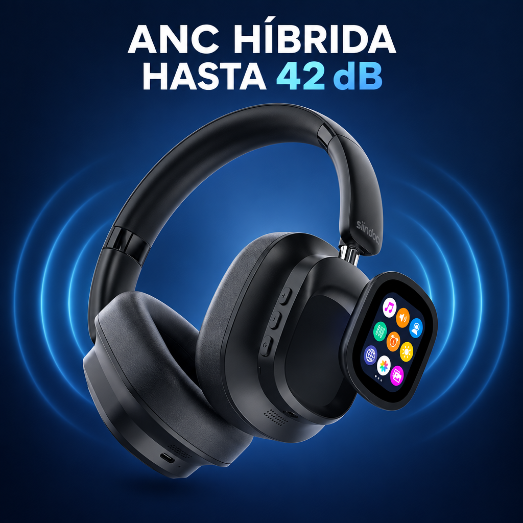 Imagen de función de cancelación de ruido híbrida hasta 42 dB